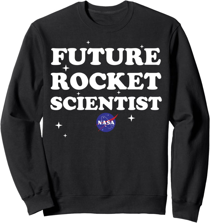 NASA Future Rocket Scientist Text Logo Sweatshirt
