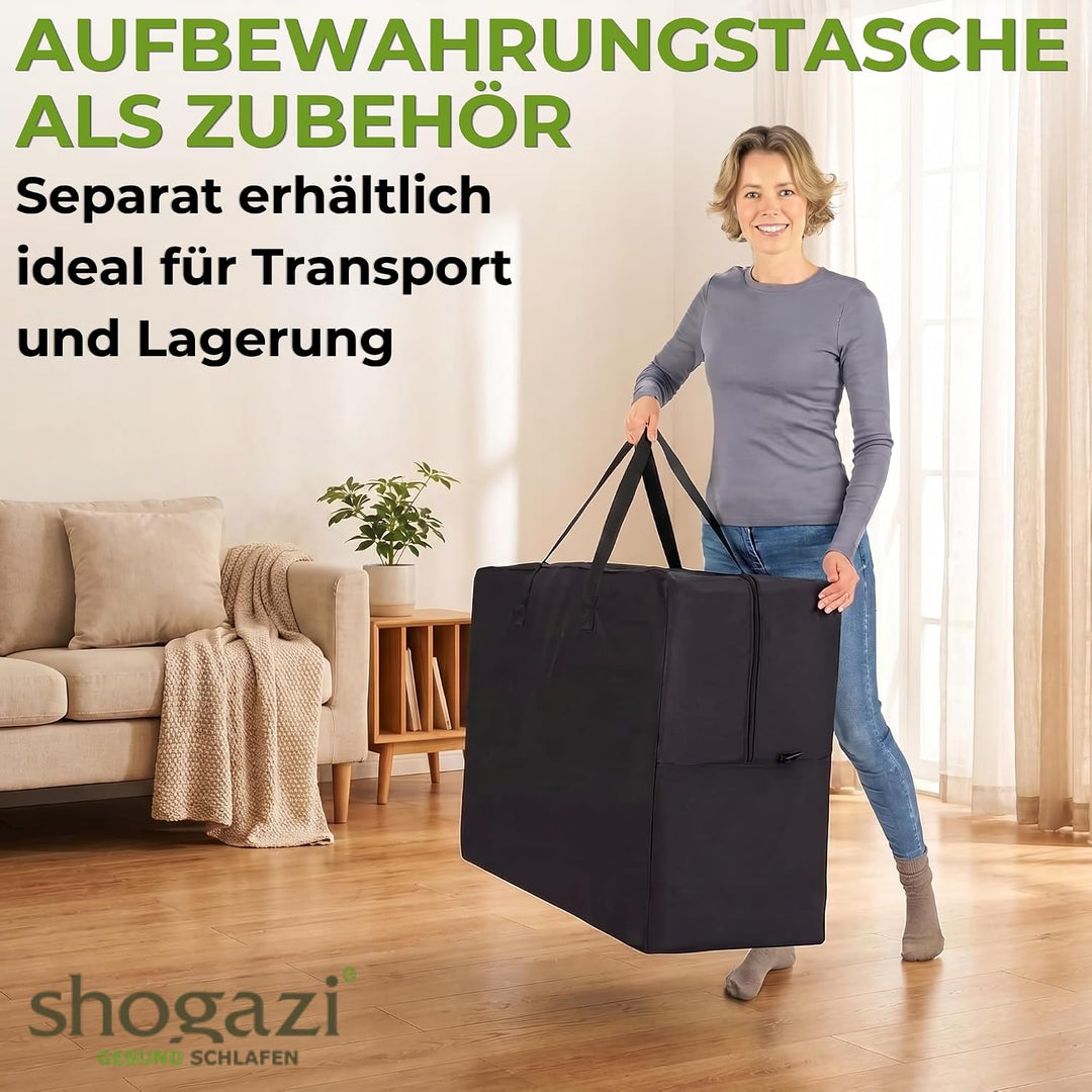 SHOGAZI Klappmatratze 90x190 x 12 cm, Gästematratze klappbar Made in Germany, Faltmatratze VERGLEICH