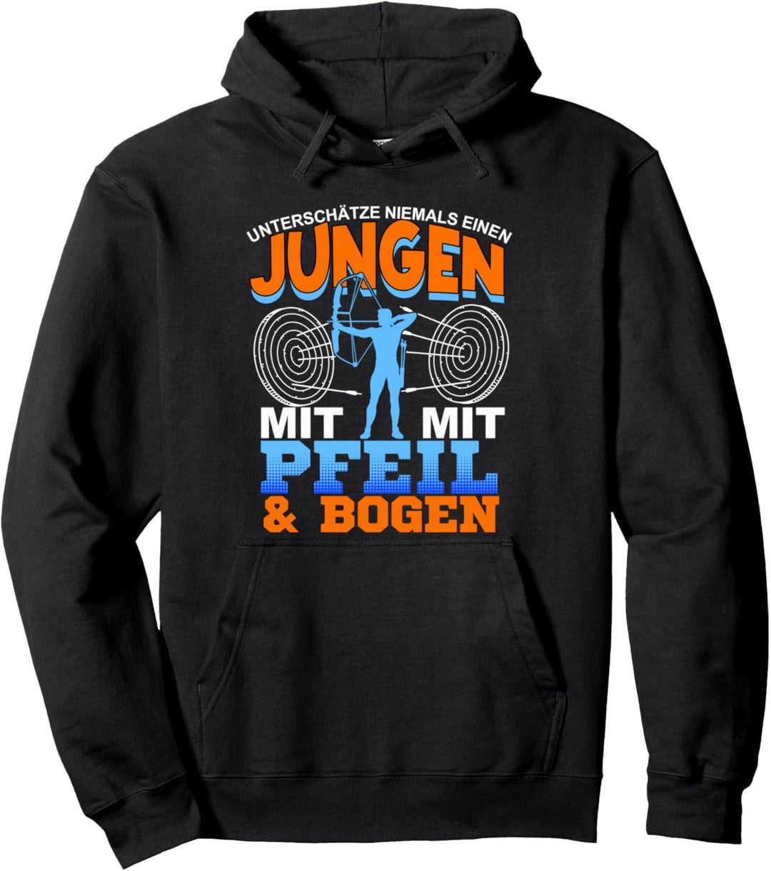 Unterschätze Niemals einen Bogenschützen Bogenschiessen Pullover Hoodie