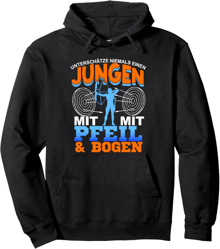Unterschätze Niemals einen Bogenschützen Bogenschiessen Pullover Hoodie