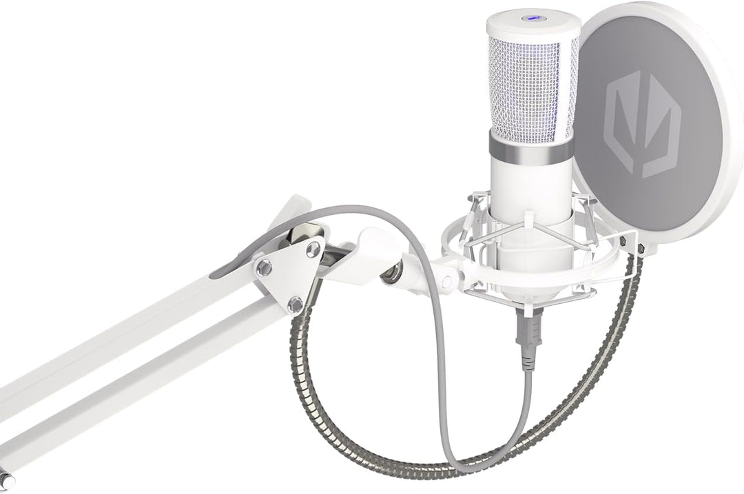 ENDORFY Solum Streaming Onyx White, Hochwertiges weisses USB-Computermikrofon | EY1B005