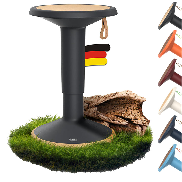 Interstuhl UPis1 - ergonomischer Sitzhocker mit Schwingeffekt - höhenverstellbar - Hocker mit rutsch