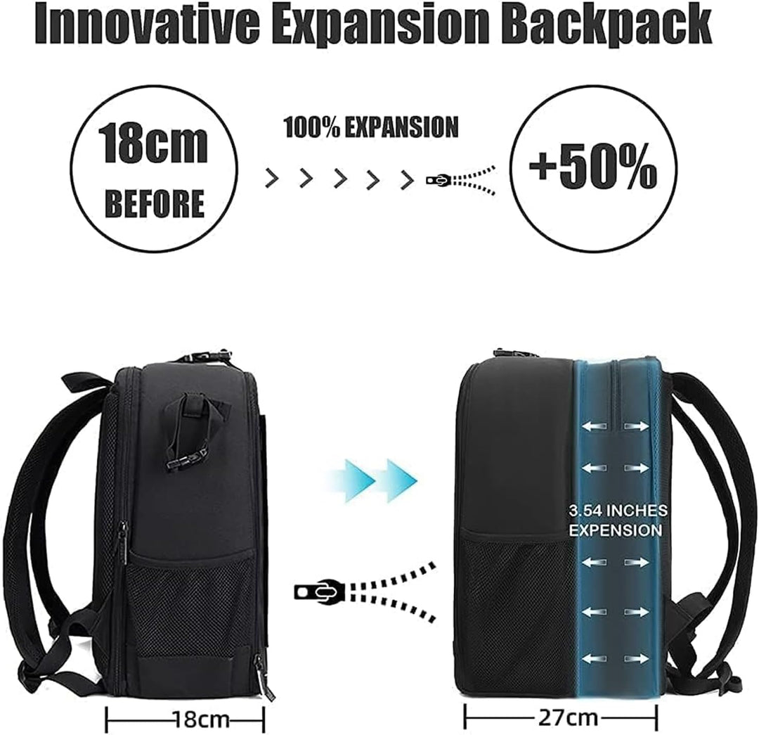 Cwatcun Kamerarucksack Camera Backpack Professioneller für spiegellose DSLR/SLR-Kamera, wasserdicht,
