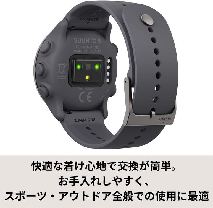 SUUNTO Unisex-Adult 22 Watch Straps, Dark Heather, One Size