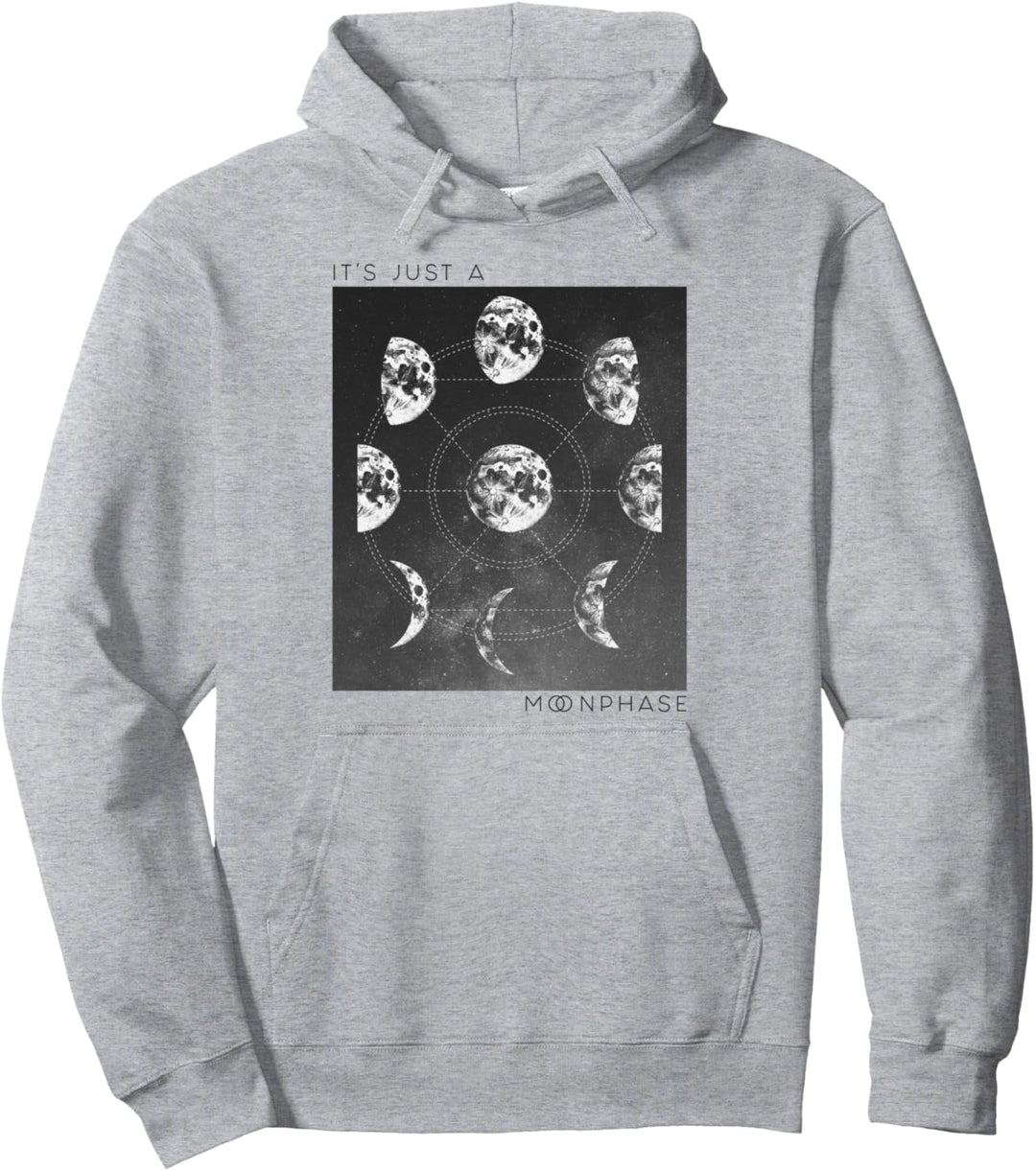 Trendy Just A Moon Phase Pullover Hoodie