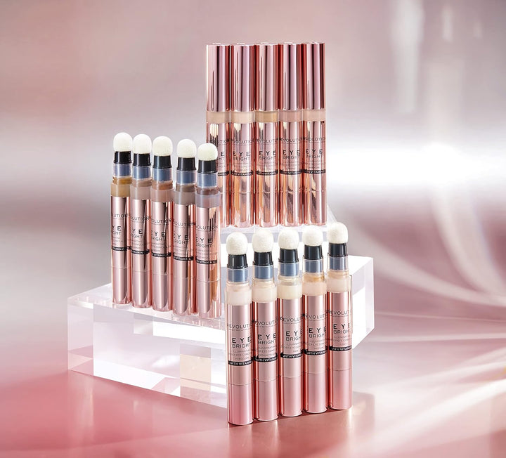 MakeUp Revolution Eye Bright Concealer Medium Nude 3 ml (1er Pack), Nude 3 ml (1er Pack)