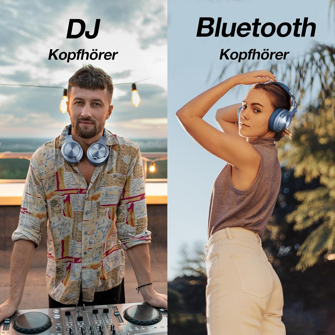 OneOdio A70 Bluetooth Kopfhörer Over Ear, 72 Stdn HiFi Stereo Kopfhörer Kabellos, Wireless Headphone