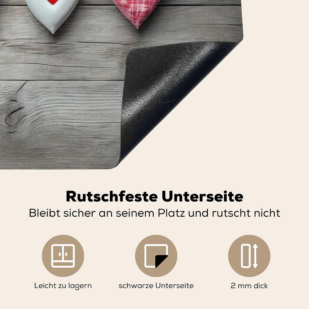 KitchenYeah© Herdabdeckplatte Einteilig Ceranfeld Abdeckplatte für Induktionsschutz Ceranfeldabdecku