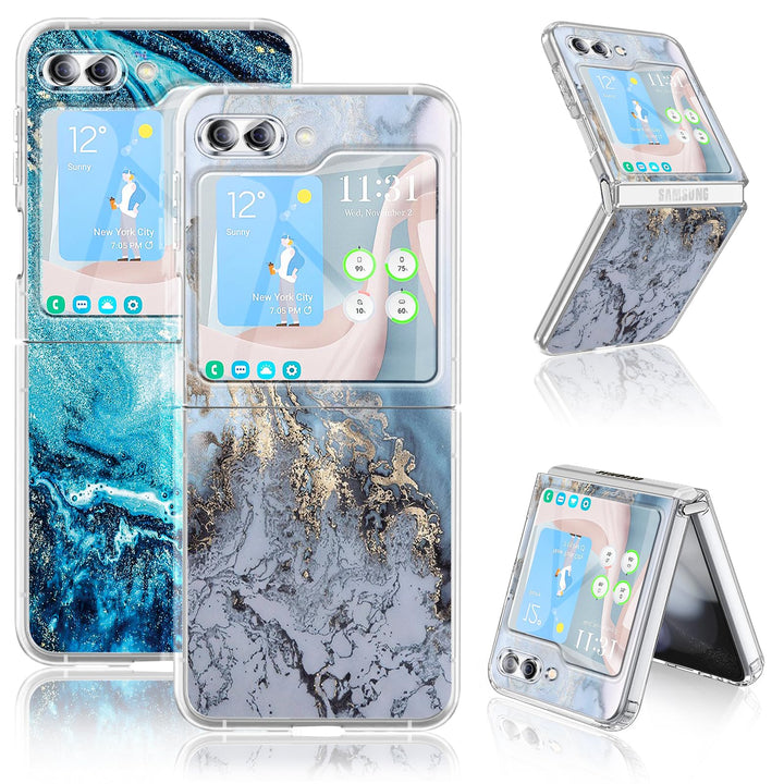2 Stücke Kompatibel Mit Samsung Galaxy Z Flip 5 5G Hülle Silikon Dünn Klar Case Slim Flexible Cover