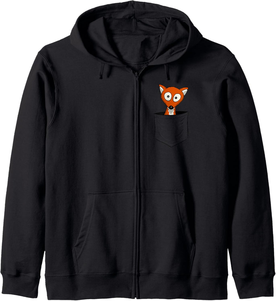 Fuchs-Fan-Art | Foxy Fuchs In Deiner Tasche Kapuzenjacke
