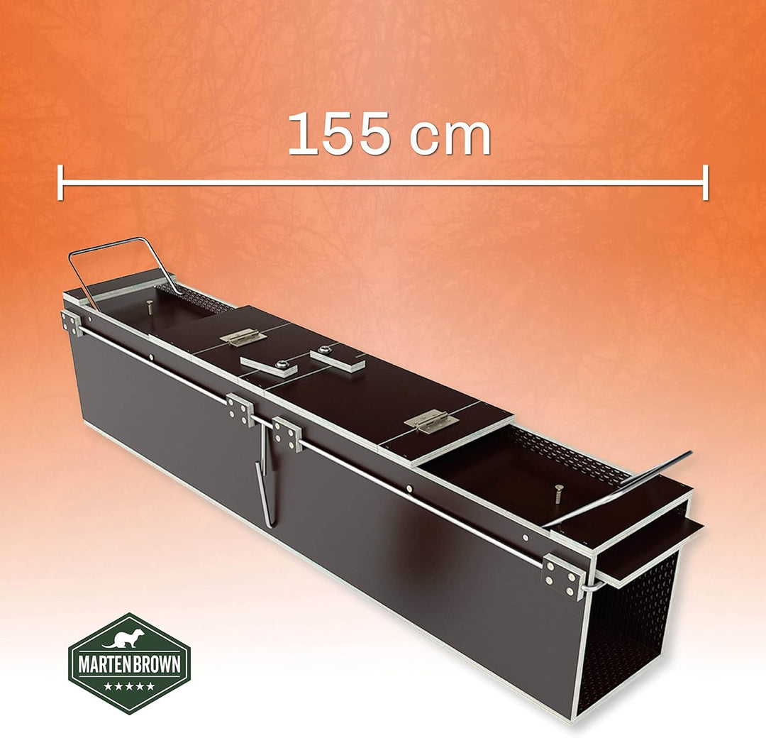 Martenbrown® Fuchsfalle Gross 155cm I Dient auch als Waschbärfalle oder Katzenfalle I Marder Kastenf