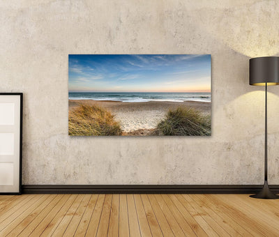 islandburner Bild auf Leinwand Weg Zum Meer Urlaubsfeeling Strand In Der Nähe Von Christchurch Bilde