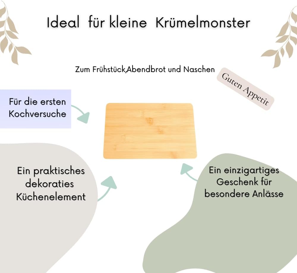 Personalisiertes Frühstücksset, 2er Set Schneidebrett mit Gravur, Geschenke für Oma und Opa, Brettch