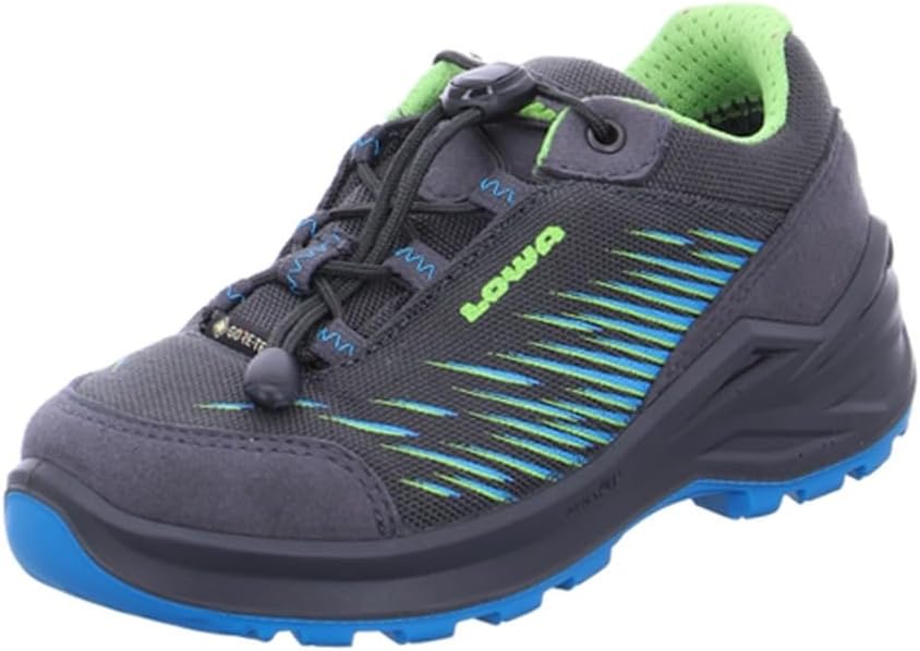 LOWA Halbschuh ZIRROX GTX LO JUNIOR 26 EU Anthrazit Türkis, 26 EU Anthrazit Türkis