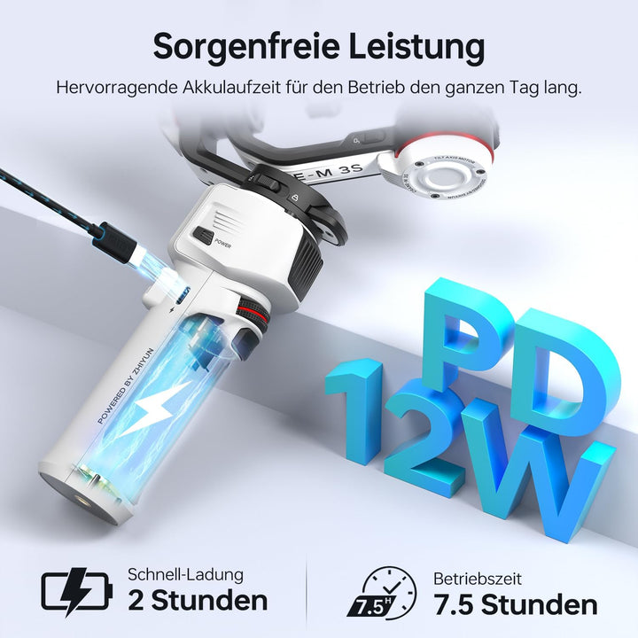 ZHIYUN Crane M3S [Official] Gimbal Stabilisator für Kamera Spiegellose/Smartphone/Action Cam/Gopro,