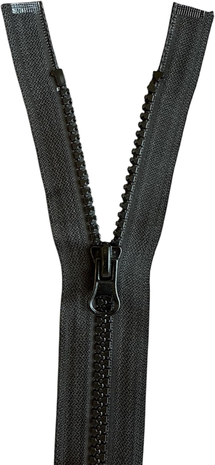 2-Wege Reissverschluss Kunststoff - Profil teilbar 2PZ_322 (schwarz, 110cm) schwarz 110cm, schwarz 1