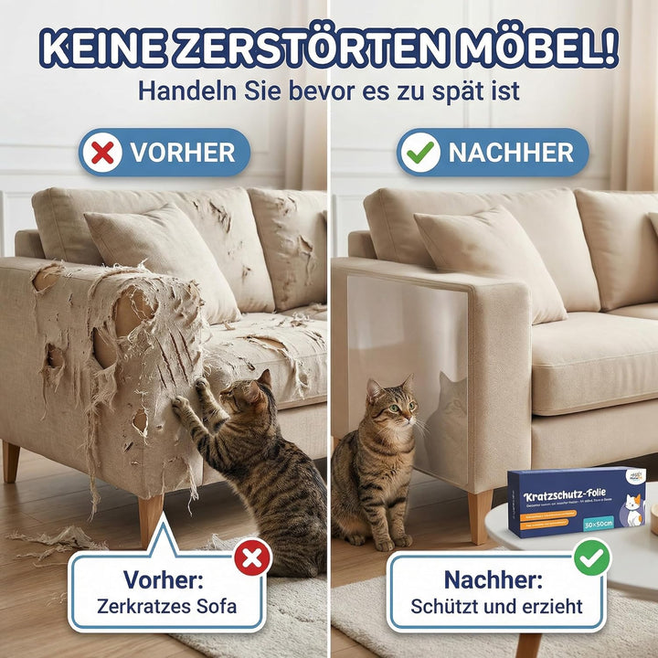 HomePetWorld Kratzschutzfolie Katze, Selbstklebende transparente Anti Kratz Folie als Kratzschutz od
