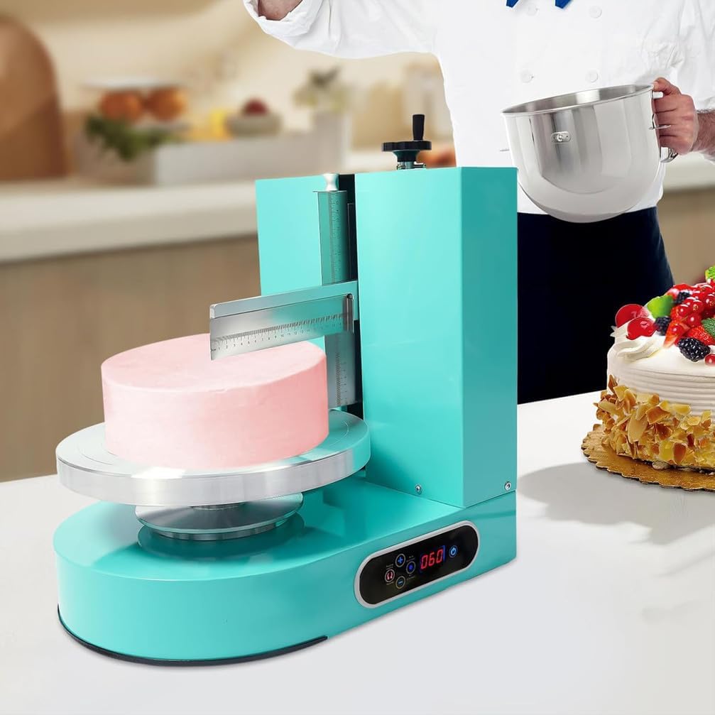Einstellbare Tortencremestreichmaschine Automatisch Verstellbarer Tortenglätter für 4-12 Zoll Kuchen