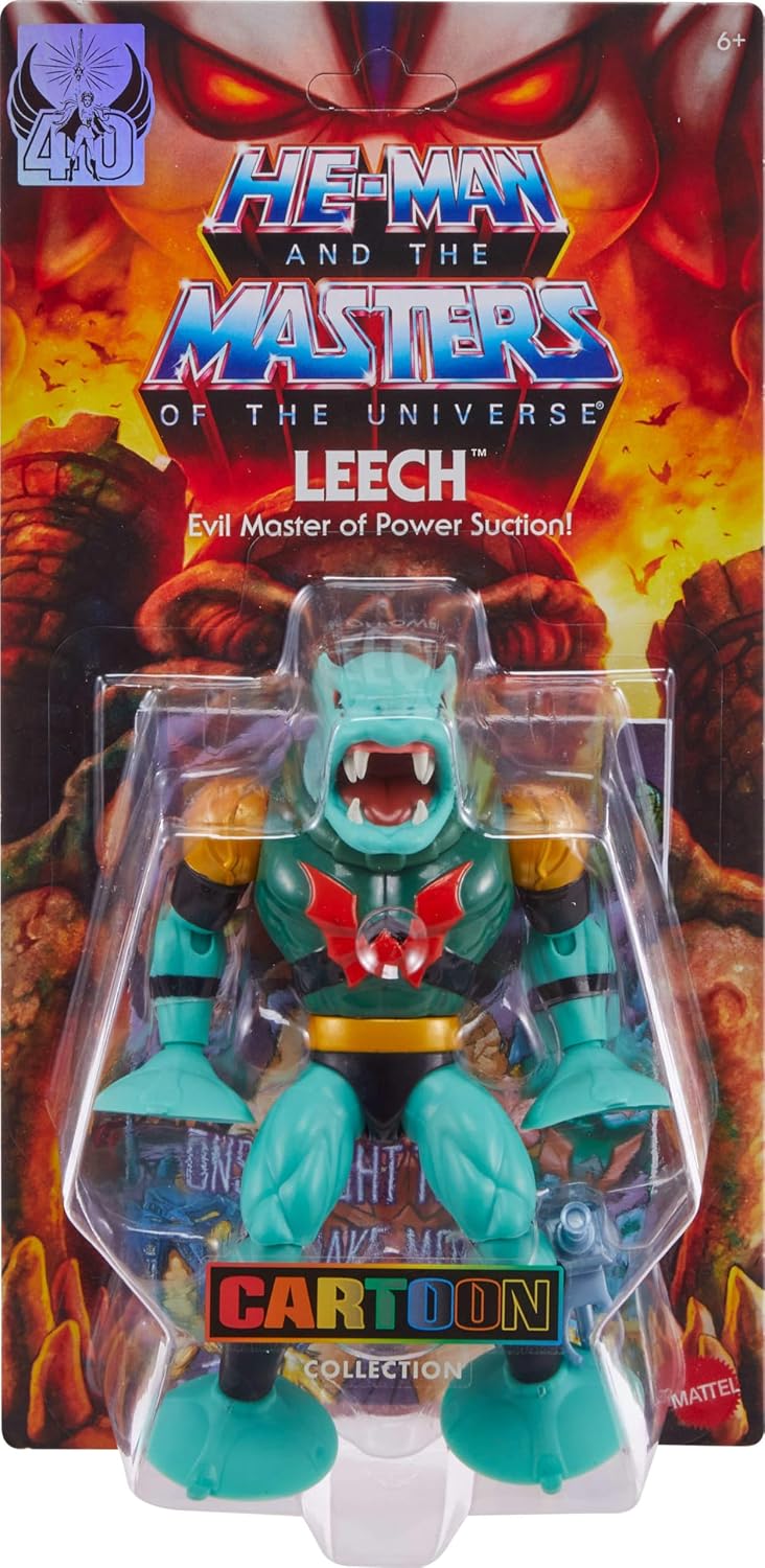 Masters of the Universe Origins Actionfigur Leech aus der Cartoon-Kollektion, ca. 14 cm gross, Saugm
