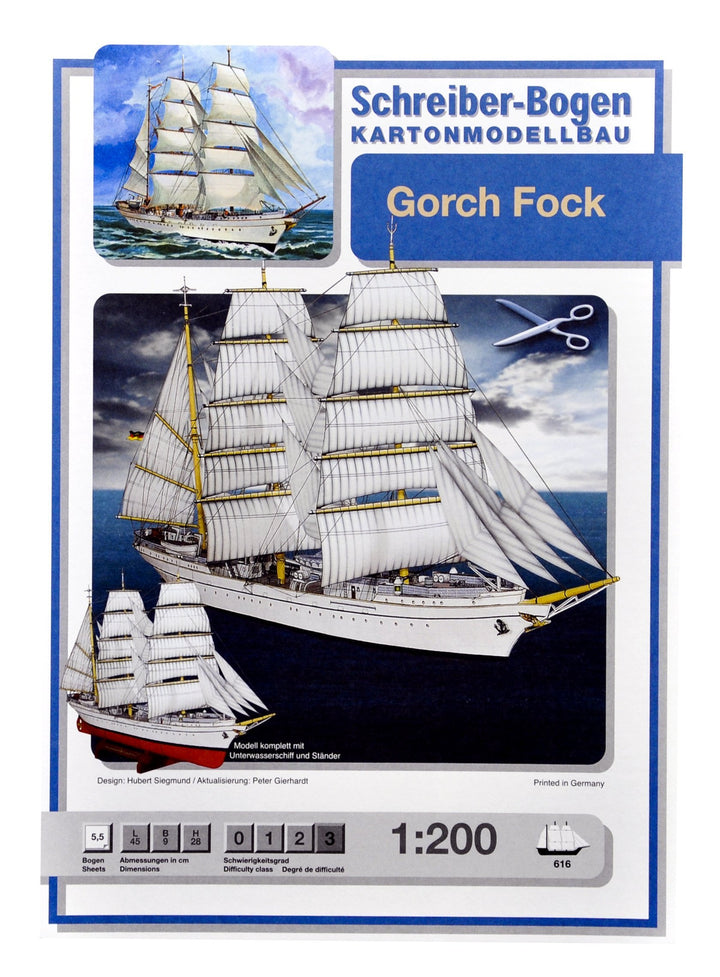Aue-Verlag 47 x 9 x 28 cm Gorch Fock Modellbausatz