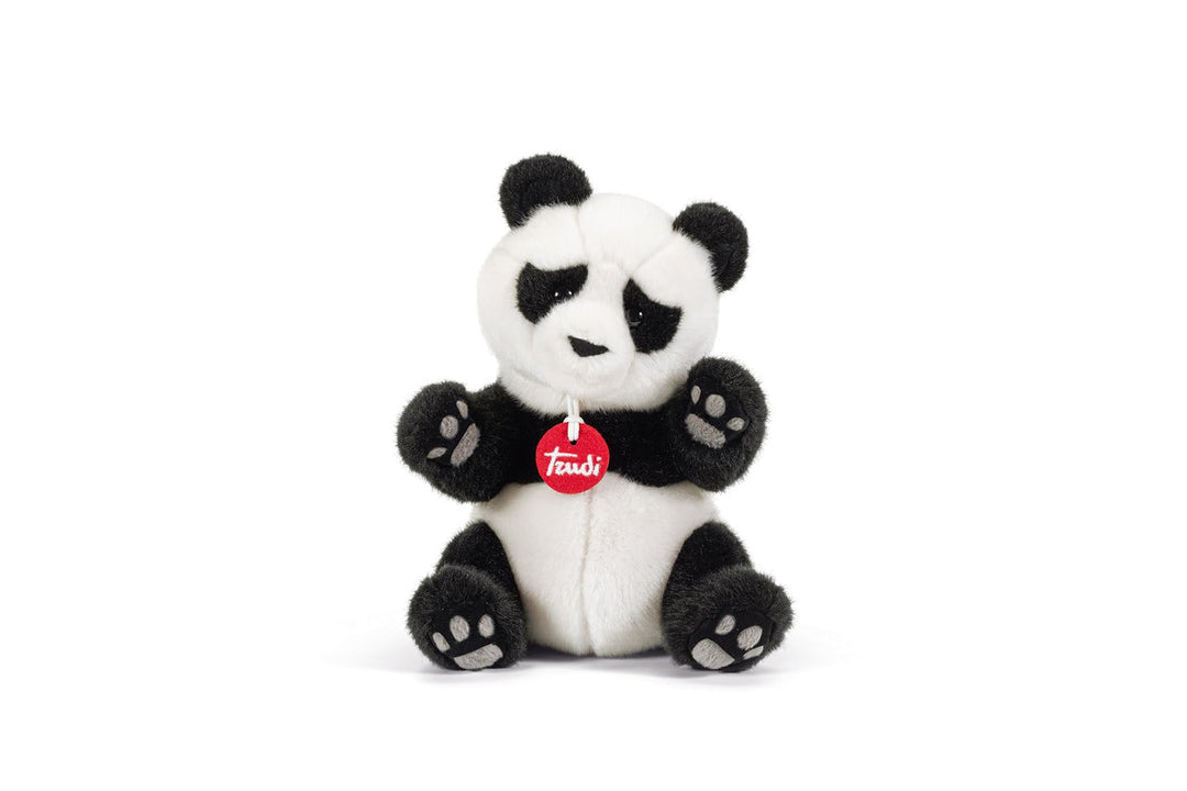trudi TUD26515 Grösse S, Panda Kevin-Weiss/Schwarz, ca. 16 x 21 x 12 cm Panda Kevin - Weiss / Schwar