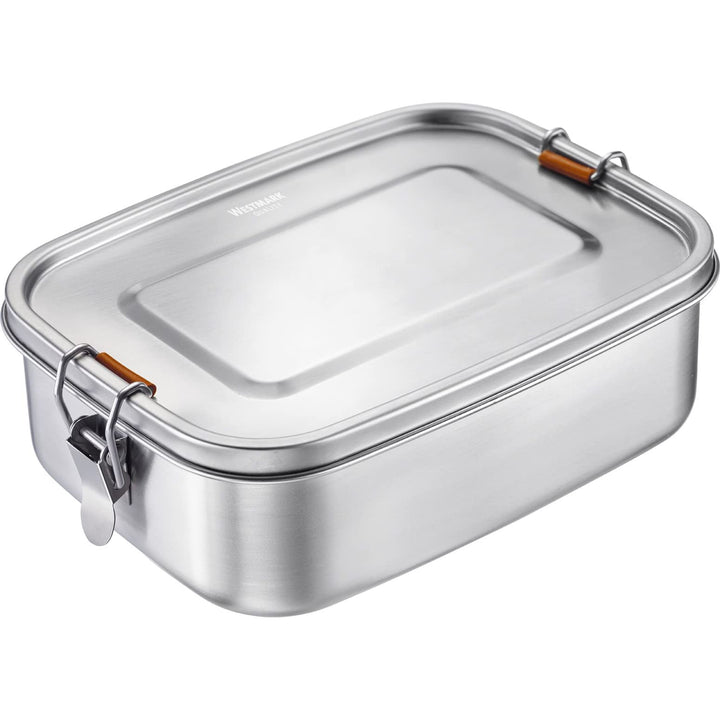 Westmark Lunch Box, Füllvolumen: 1100 ml, Mit Silikon-Dichtungsring, Einsetzbare Trennwand, Rostfrei