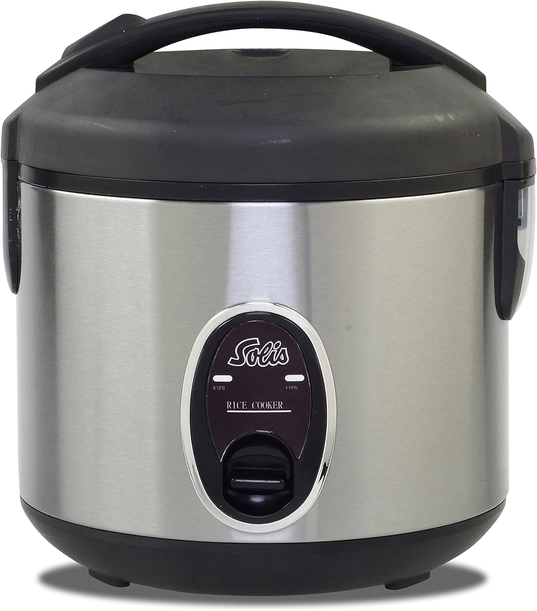 Solis Rice Cooker Compact 821 - Reiskocher Klein - Weisser/brauner Reis - Warmhaltefunktion - 4 Tass