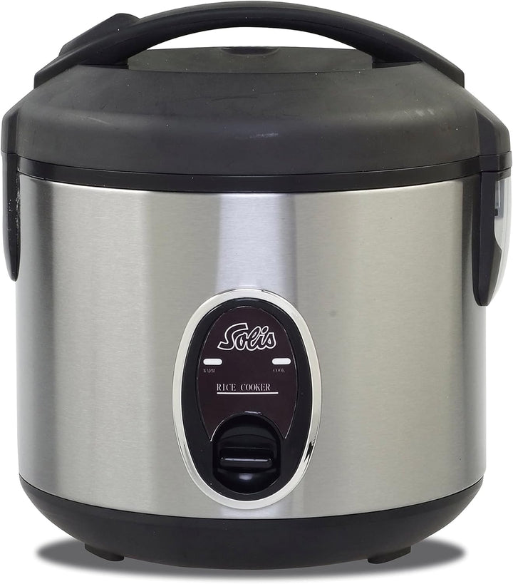Solis Rice Cooker Compact 821 - Reiskocher Klein - Weisser/brauner Reis - Warmhaltefunktion - 4 Tass