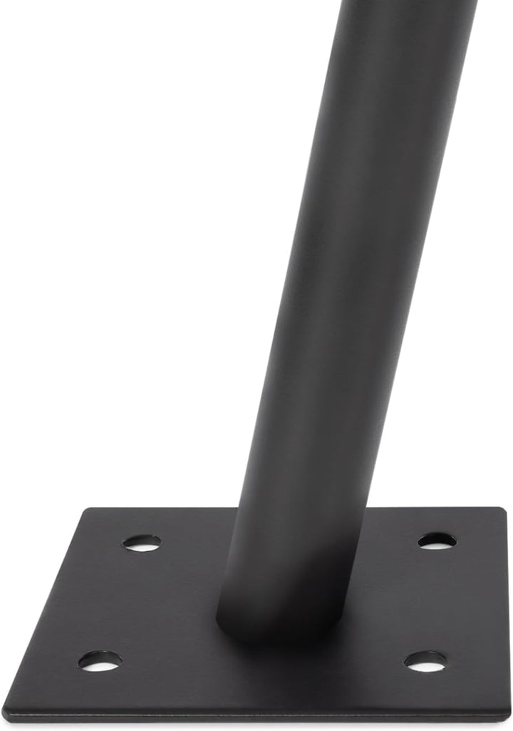 IDMarket - 2 Befestigungsstangen für Sonnensegel, Höhe 220 cm, Pfosten und Sockel aus Stahl