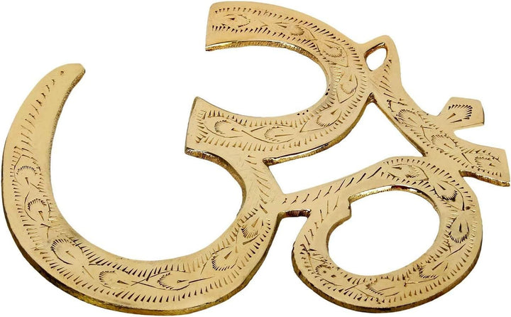OM Zeichen aus Messing zum Aufhängen 30 cm