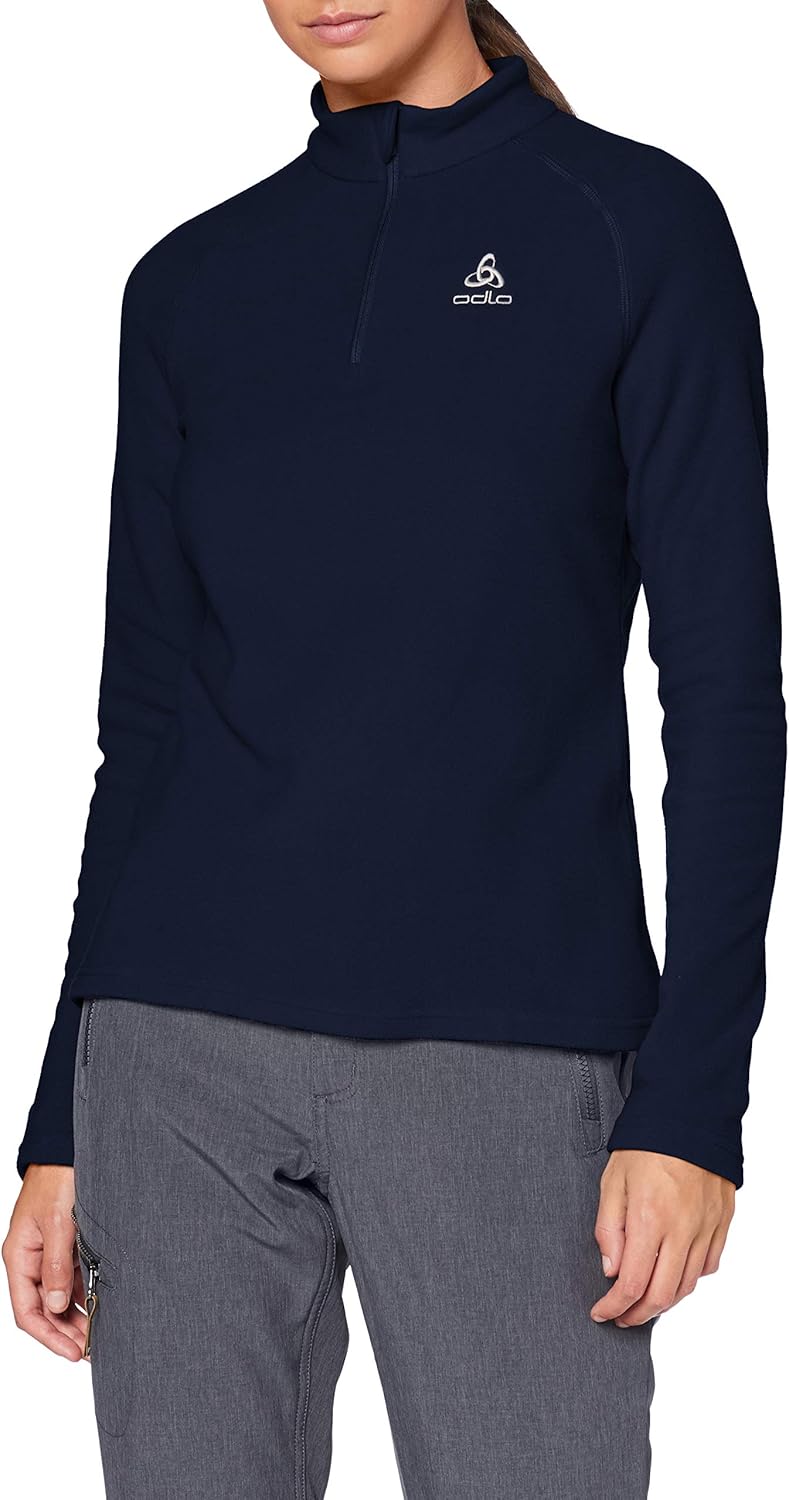 Odlo Damen Midlayer 1/2 Zip Bernina Pullover XS Diving Navy