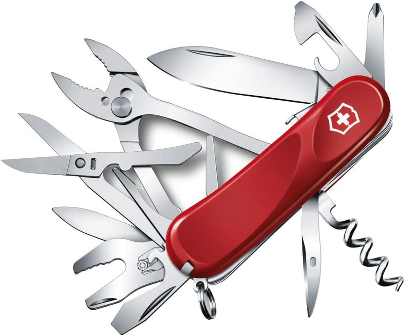 Victorinox Evolution S557 Taschenmesser (21 Funktionen, Holzsäge, Kombi-Zange) One Size Rot, One Siz