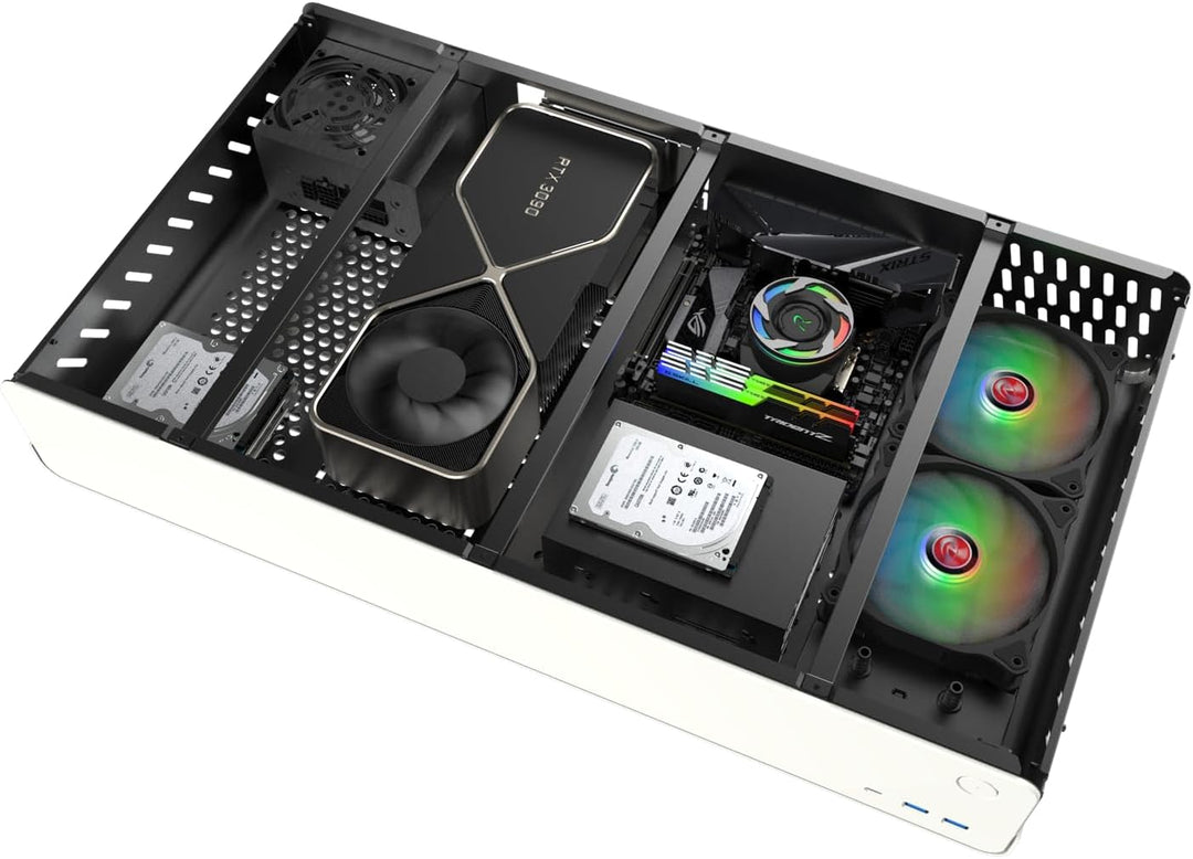 RAIJINTEK Corporation Pan Slim Mini-ITX Gehäuse - schwarz