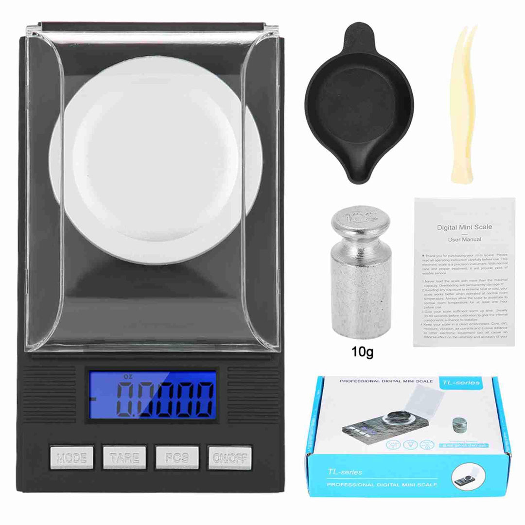 Diamantwaage, digitale Schmuck-Waage, Mini-Schmuckwaage, hohe Präzision, 0,001 g, mit LED-Bildschirm