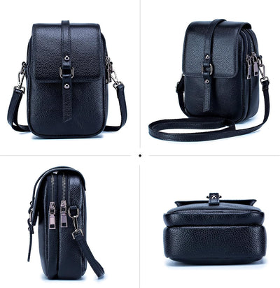 FANDARE Crossbody Tasche Damen Handy Umhängetasche Handtaschen Leder Schultertasche Frauen Handytasc