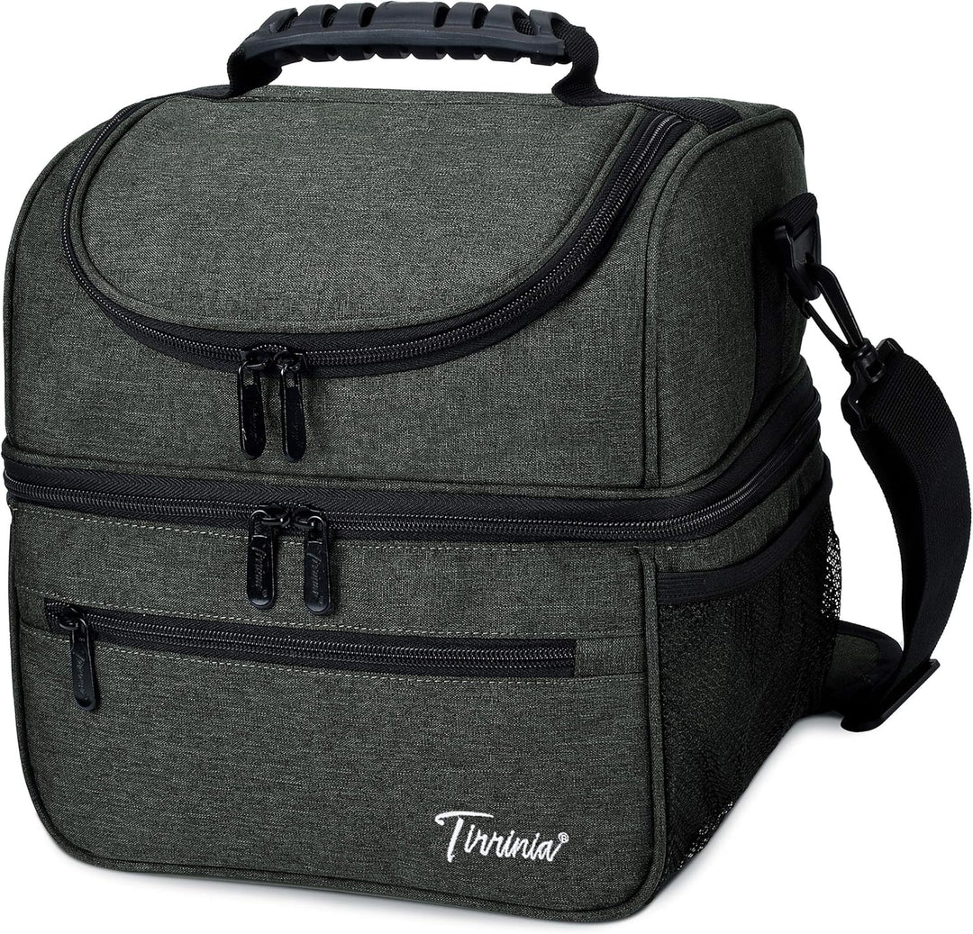 Kato Tirrinia Faltbar Gross Kühltasche 13L(22Dosen), Doppellagige Isoliertasche Lunchtasche Picknick