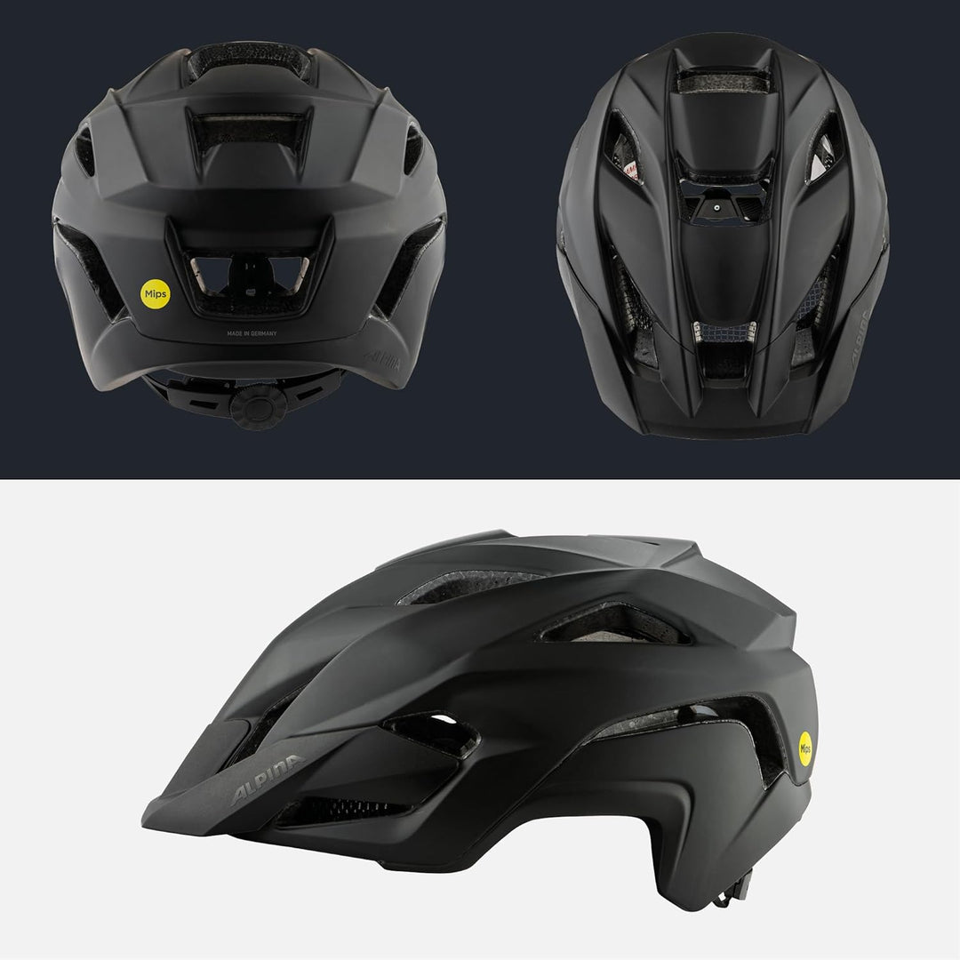 ALPINA Stan MIPS - Leichter, Sicherer & Optimal Belüfteter All-Mountain MIPS Fahrradhelm mit Fliegen