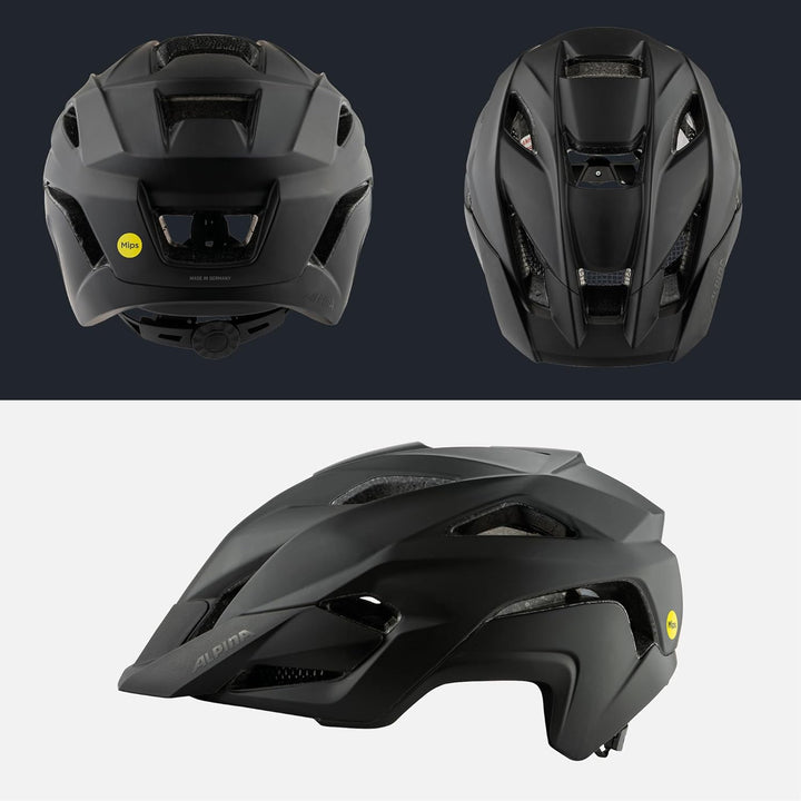 ALPINA Stan MIPS - Leichter, Sicherer & Optimal Belüfteter All-Mountain MIPS Fahrradhelm mit Fliegen
