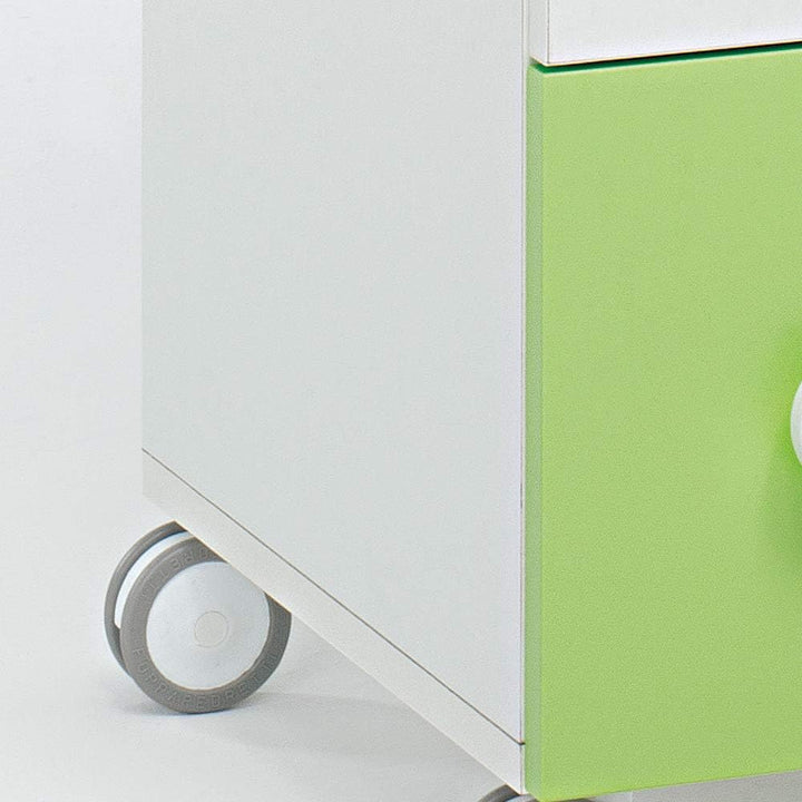 Foppapedretti 4 gummierte Nylon-Räder, Ersatz für Kinderbetten und Badewannen von Foppapedretti, wei