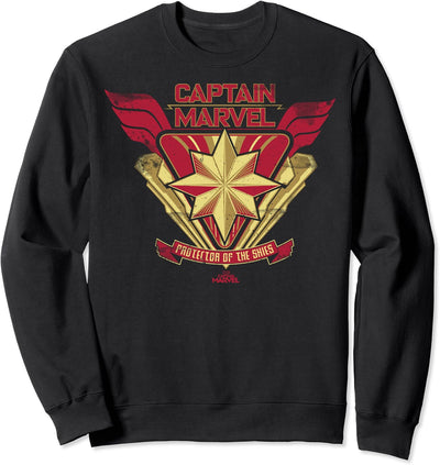 Captain Marvel Protector Of The Skies Crest Sweatshirt