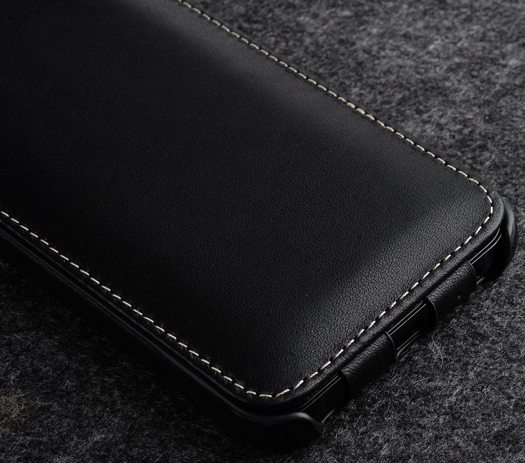 STILGUT UltraSlim kompatibel mit Samsung Galaxy S22 Plus Hülle - Samsung S22 Plus Flip Case aus Lede