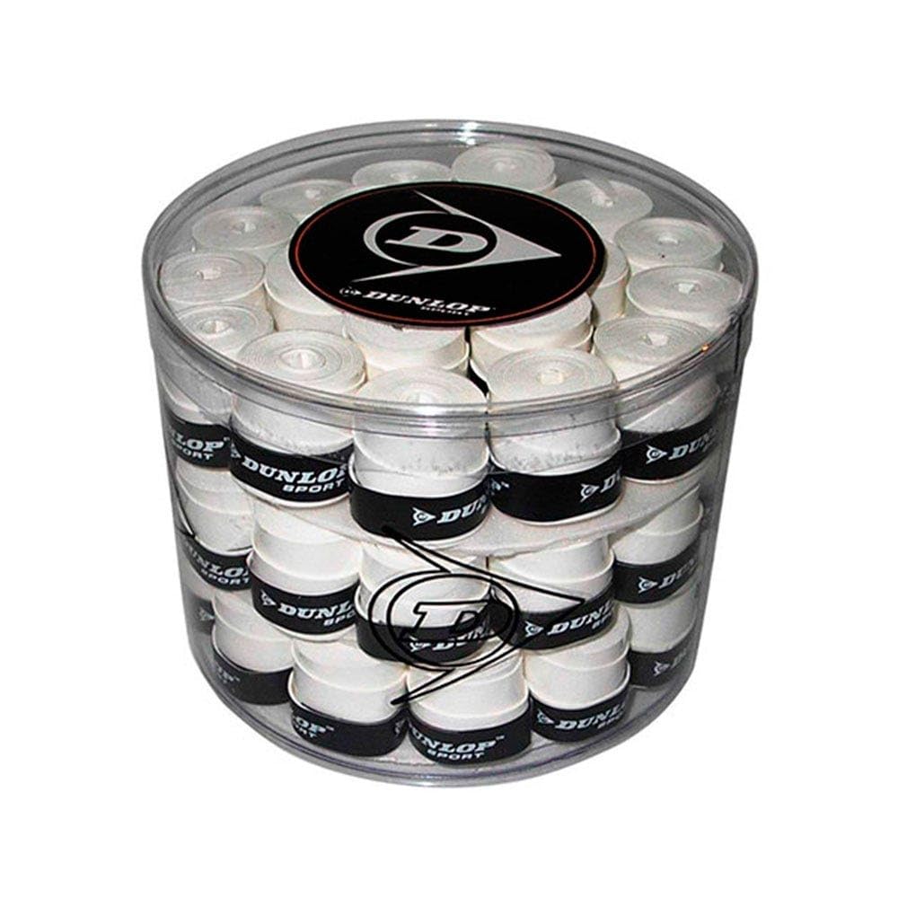 Dunlop Tour Pro – Dose mit 60 Stück Overgrip Weiss, Weiss