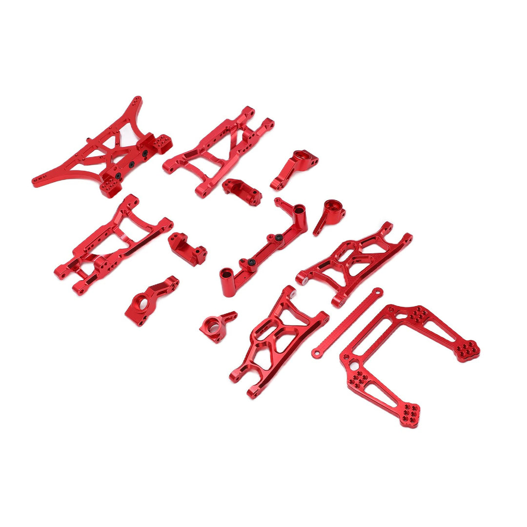 RC Querlenker Vorne Hinten, 1/10 RC Aluminiumlegierung Teile Kit Kompatibel für TRAXXAS Slash 2WD 1/
