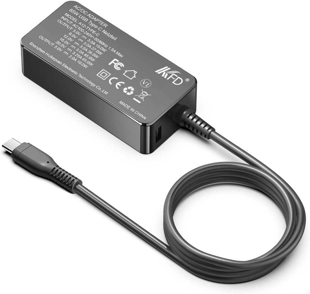 KFD PD 65W USB C Ladegerät Netzteil für DJI Avata Mini 2 SE, 4 Pro 3 Pro Air 3 2S Mavic 3 Classic Ci