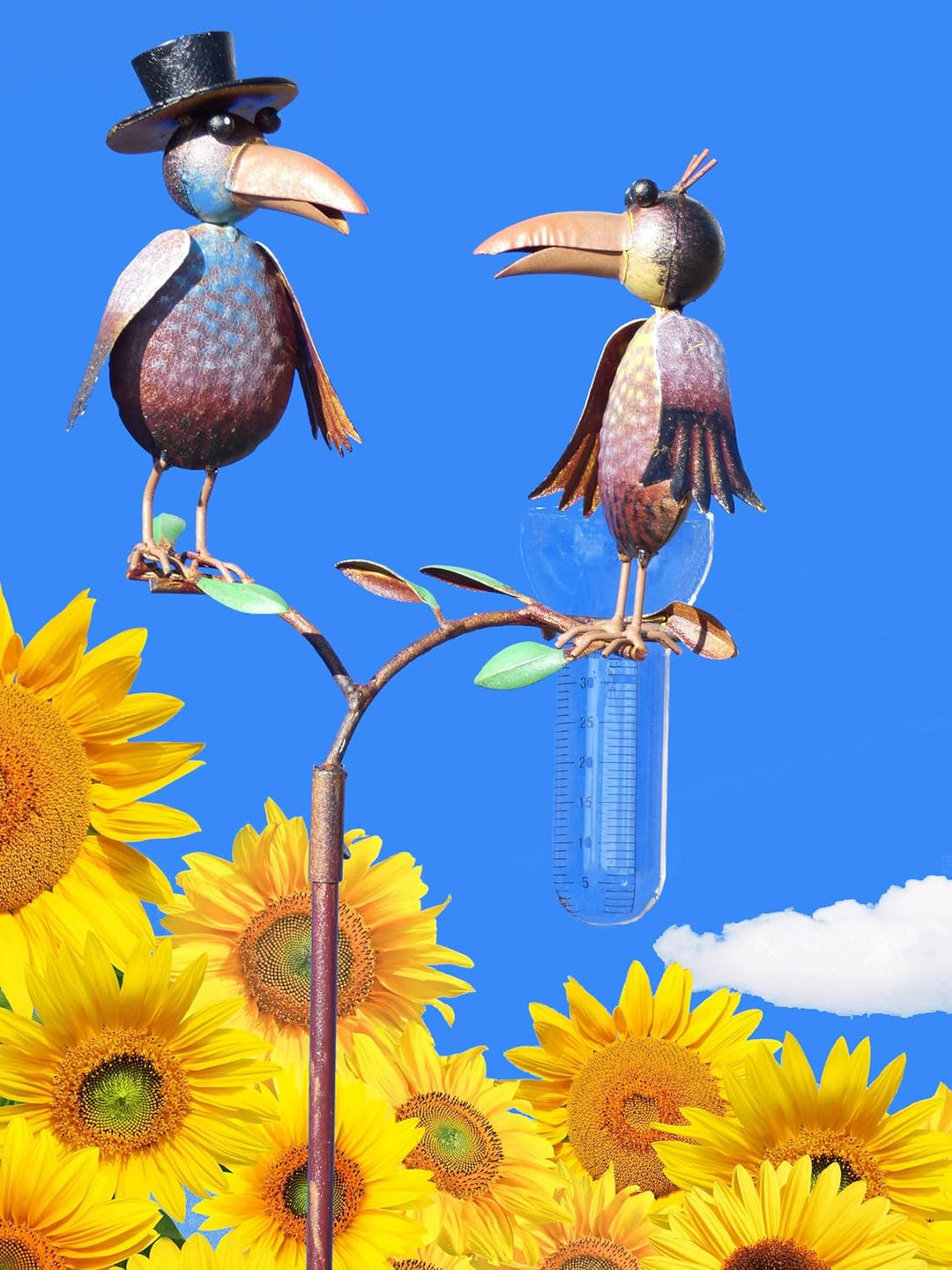 Pommerntraum ® | Regenmesser Niederschlagsmesser Pluviometer Rostoptik Prof. Dr. Rabe + Gattin - tol