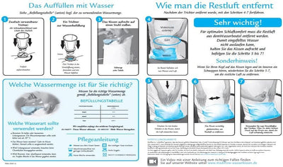 Mediflow 5001 Das Original Wasserkissen , Baumwolle , 40x80cm