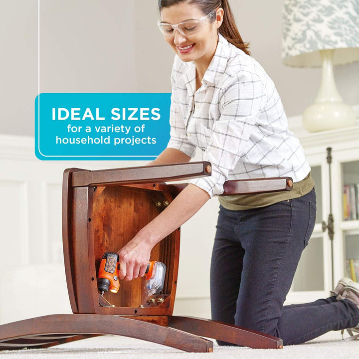 BLACK+DECKER Schraubendreher-Bit-Set/Bohrer-Set, 109-teilig (BDA91109) 109-tlg, 109-tlg