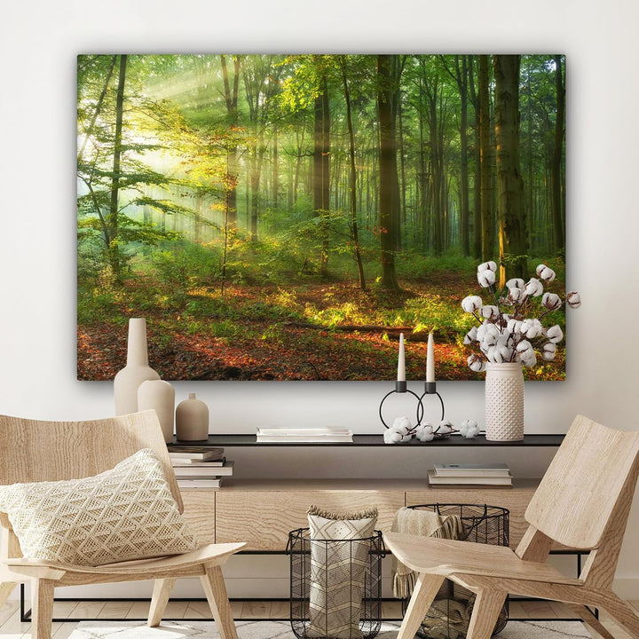MuchoWow© Bild auf Leinwand Gross 120x80 cm XXL Schlafzimmer Bilder Wand Deko Wohnzimmer Modern Wand