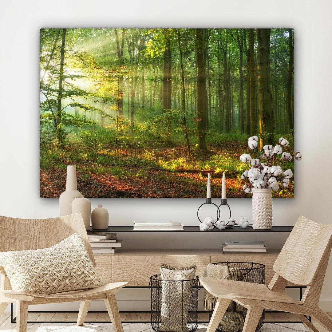 MuchoWow© Bild auf Leinwand Gross 120x80 cm XXL Schlafzimmer Bilder Wand Deko Wohnzimmer Modern Wand