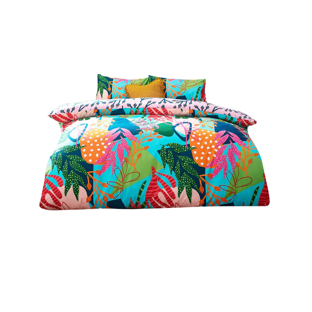 furn. Coralina Bettbezug-Set, Mehrfarbig, Doppelbett Doppelbett Multicolor, Doppelbett Multicolor